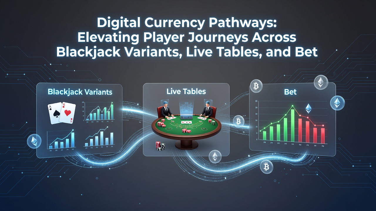 Player interface showing digital wallet transfers between blackjack, live tables, and sports betting sections