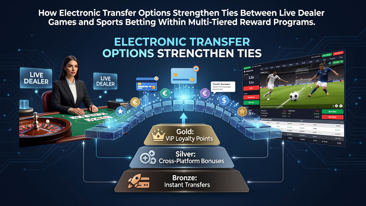 Digital payment interfaces connecting live dealer tables with sports betting platforms in integrated reward systems
