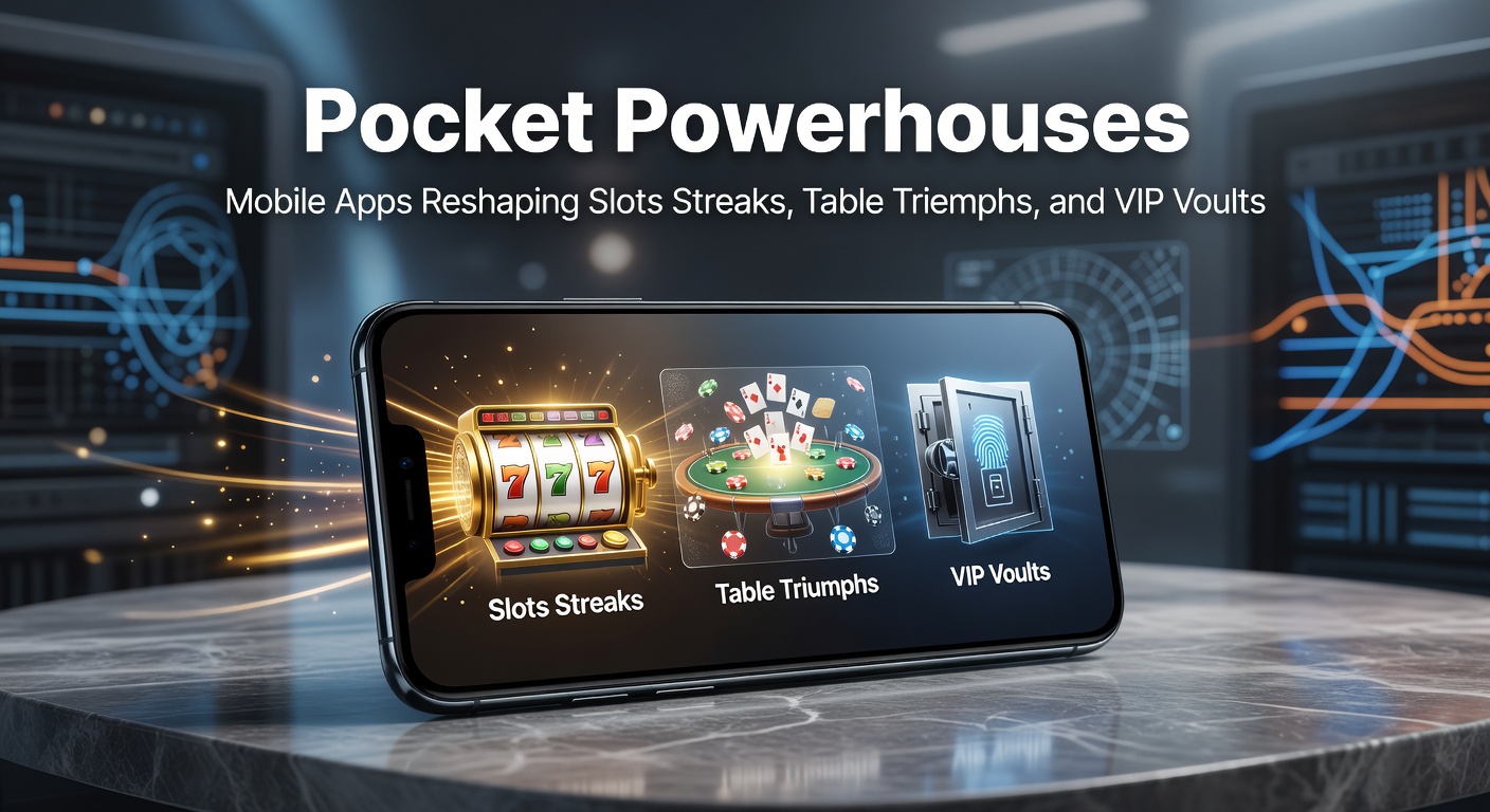 Smartphone displaying a vibrant mobile casino app with slot reels spinning and VIP badges glowing on the screen