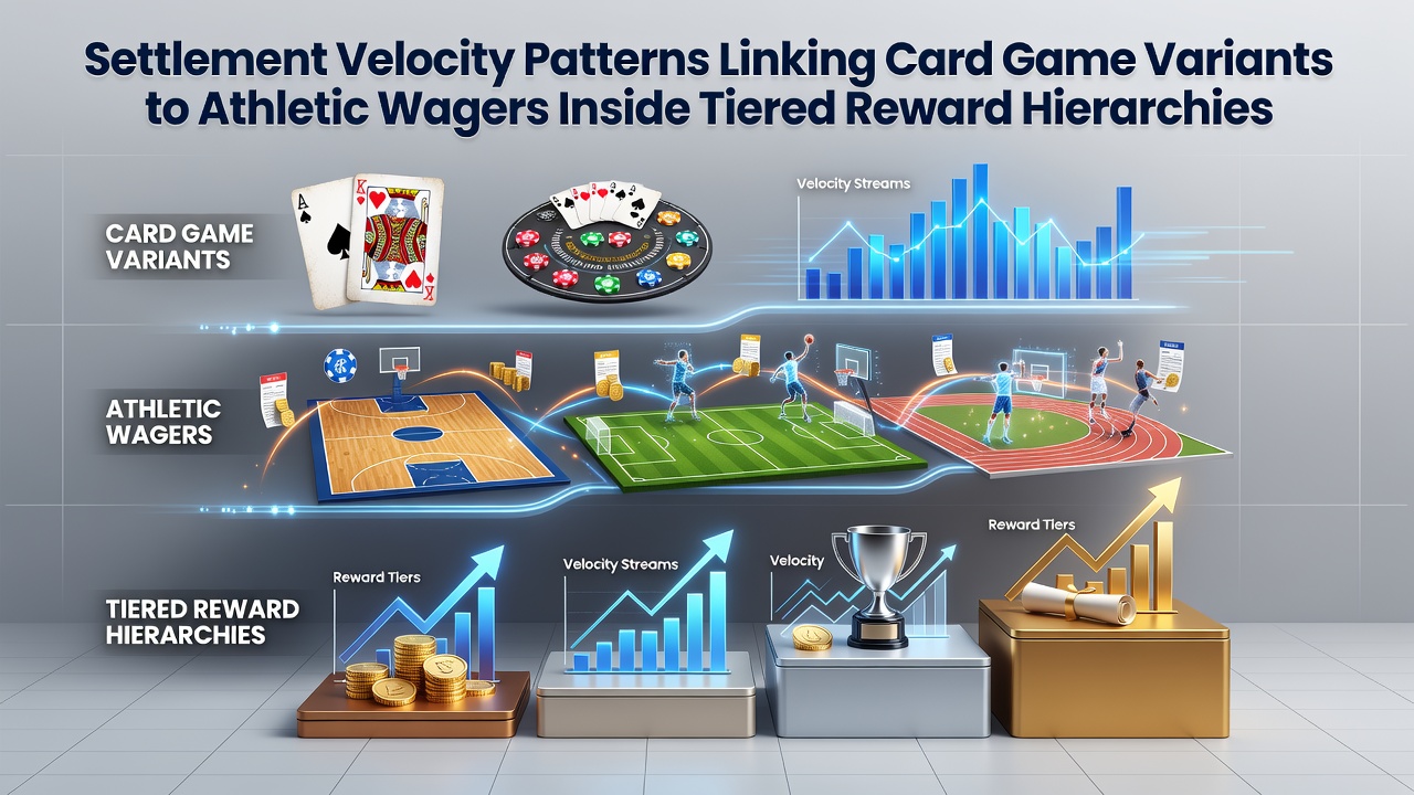 Visual representation of settlement velocity patterns connecting card games and sports wagers in loyalty hierarchies