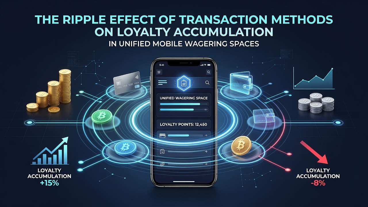 Mobile wagering dashboard displaying transaction methods alongside accumulating loyalty indicators