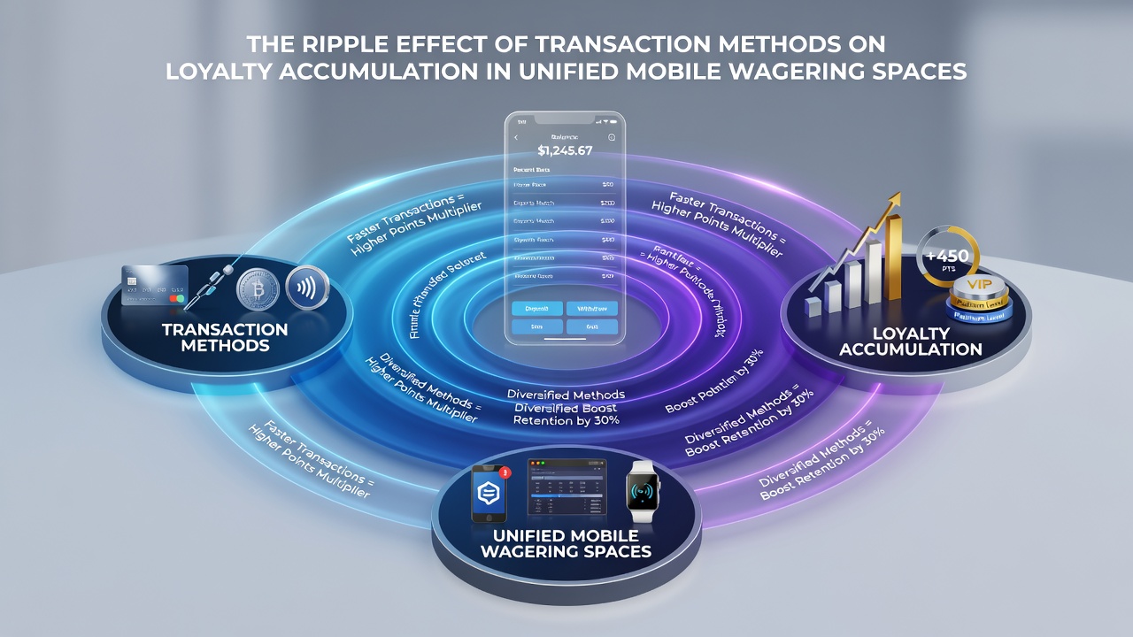 Loyalty tier progression screen within a mobile app linking payment confirmations to slots, tables, and sports sections