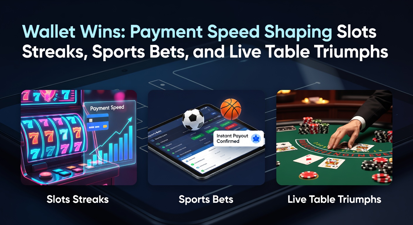 Digital wallet interface displaying instant transaction confirmation during a high-stakes slots session, highlighting speed in action
